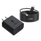 Cargador Rápida Tipo C Para Samsung 45w Adaptador De Viaje