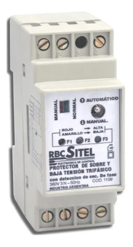 Protector De Tensión Alta Y Baja Trifasico 1109 - Rbc Sitel