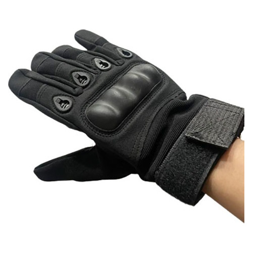 Guantes Tacticos Dedo Completo Proteccion Nudillos Negro