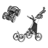 Caddytek 4 Ruedas Golf Push Cart - Compacto, Ligero, Plegabl