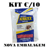 Kit C/10 Mosquicida Atrativo Moscas Atratex-g 25g 