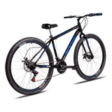 Mountain Bike Gts Feel Iron Aro 29 17 21v Freios De Disco Mecânico Cor Preto/azul