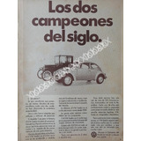Cartel Retro Autos Volkswagen Vocho 1969 /37