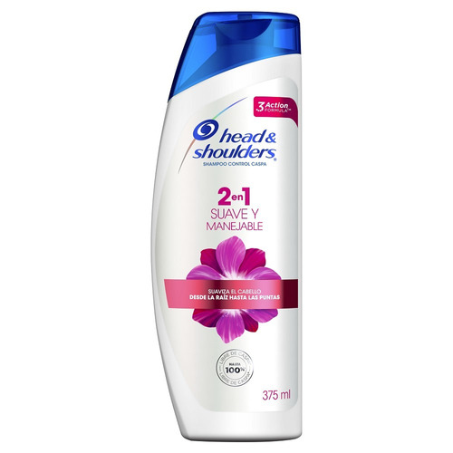 Shampoo Head & Shoulders Suave Y Manejable 2 En 1 375ml