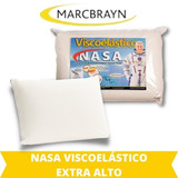 Travesseiro Nasa Viscoelástico Marcbrayn Extra Alto 18 Cm