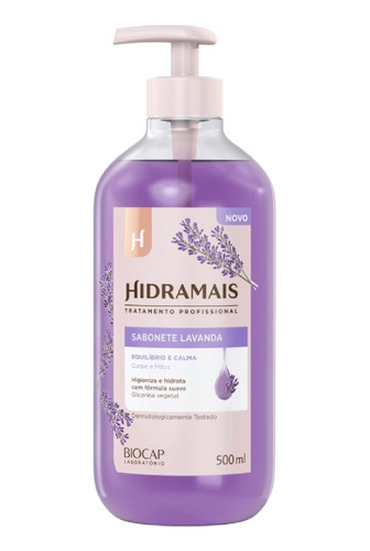 Sabonete Liquido Para Corpo E Mãos Hidramais Lavanda 500ml 