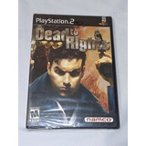 Dead To Rights Nuevo Sellado Playstation 2