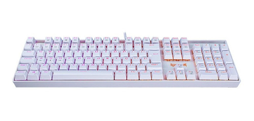 Teclado Mecanico Mitra Rgb Branco Switch Preto