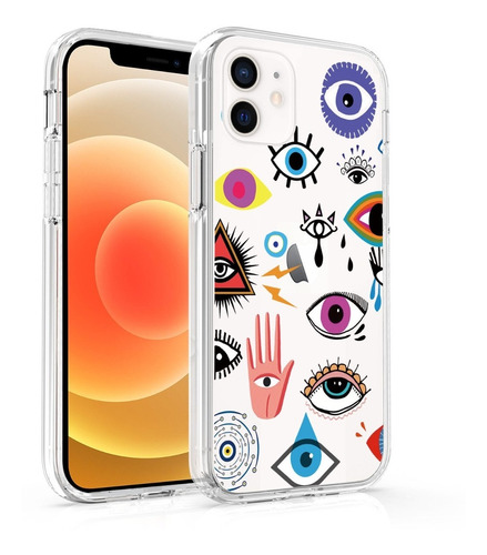 Funda Case Para iPhone Tpu Ojos X Xs Xr Xs Max 12/pro/max