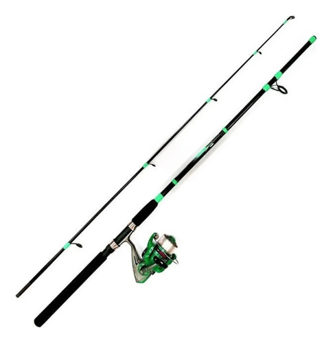 Combo Levels Rapala Verde 6 Pies Carrete 2500 + Accesorios