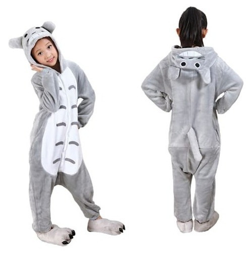 Pijama Polar Disfraz Niño  Gato Totoro Kigurumi Enteritos 9