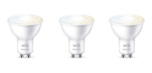 Lampara Led Wiz Wifi Luz Calido/fria 4.9w Gu10 X3 Unidades