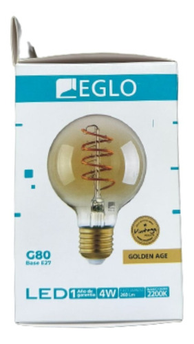 Bombillo Vintage Led Eglo E27   La Luz Calida 2200k