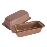 Molde Pan Budín Hudson Doble Capa Antiadherente 33 Cm Color Cobre