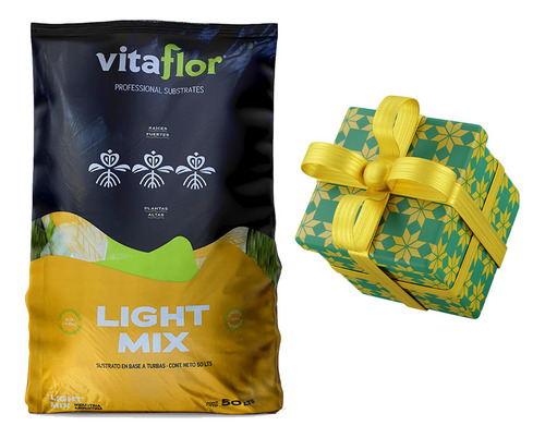 Sustrato Premium Vitaflor Lightmix 50lts Con Regalo Sorpresa