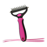 Removedor De Pelos Pet Tira Subpelos Rake - Pronta Cor Rosa