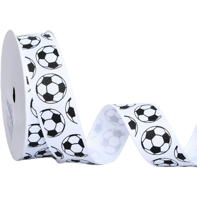Cinta De Grosgrain Con Estampado De Fútbol Mexicano, 2 Cm . | Meses sin interés