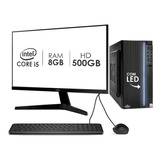 Pc Computador Completo Intel Core I5 8gb Hd 500gb Monitor 17