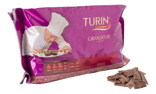 Chocolate Turin Amargo 70% Cacao Grandeur 4kg