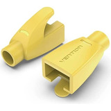 Bolsa 50 Capuchones Rj45 Ficha Cable De Red Amarillo Vention