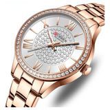 Reloj De Acero Inoxidable Elegante Para Mujer Curren