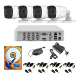 Kit Video Vigilancia 8ch 4 Cámaras 1080 Audio Baluns 2tb