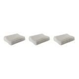 Set X 3 Almohada Cervical Antiestrés Memory Viscoelastica