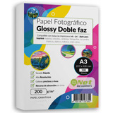 Papel Fotográfico Glossy Doblefaz A3 200gr Pack 100 Hojas