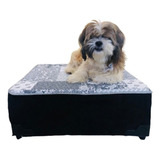 Cama Box Pet Cães E Gatos Luxo Pets Merece Conforto.60x60x20