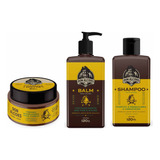 Kit Pomada Balm E Shampoo Para Barba Lemon Bone Don Alcides