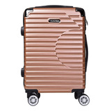 Maleta De Viaje Mediana Ejecutiva Travel Abs19 Pulgadas Rosa