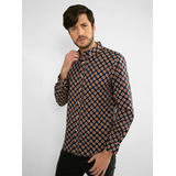 Camisa Marquis Geometrica Slim Fit