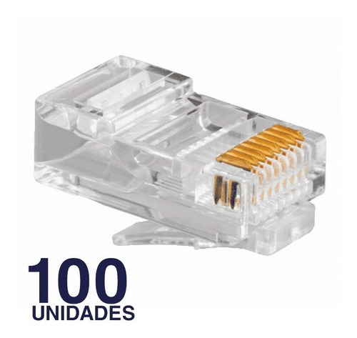 Conector Rj45 Cat 6 100 Unidades