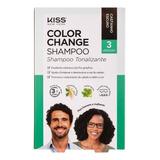 Kiss Ny Color Change Shampoo Tonalizante - Castanho Escuro