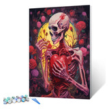 Tucocoo Pintura De Calavera De Corazon Por Numeros Para Adul