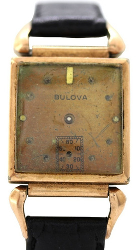 Relogio Pulso Bulova Calibre 47 Folheado A Ouro 14k J22489