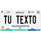 2 Placas Personalizadas Para Automovil