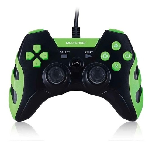 Controle Gamer Multilaser Com Fio, Ps3 / Pc,  Js091