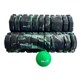 Set Rodillos Rolo Elongación + Pelota Lacrosse 36 Cm Masaje 