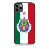 Funda Protector Para iPhone Chivas Escudo Bandera Mexico 