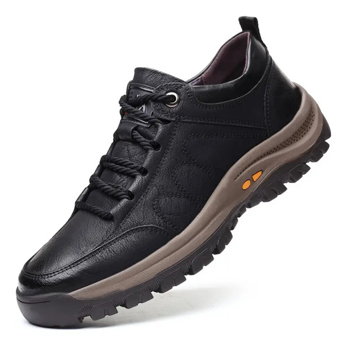 Zapatos De Senderismo De Viaje De Cuero Con Suelas De Goma | MercadoLibre
