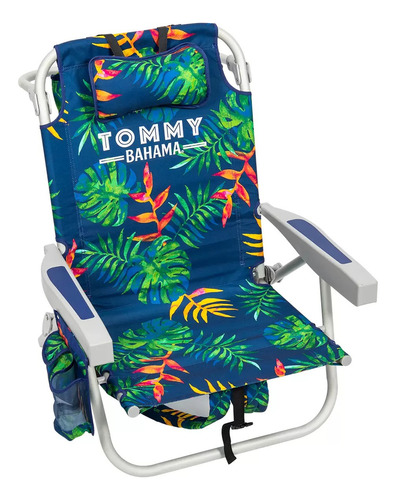 Tommy Bahama Silla De Playa Plegable 2022 Tipo Mochila Multicolor
