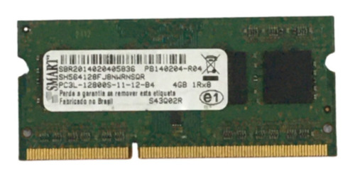 Memoria 4gb Ddr3 Smart Pc3l Compativel Dell 3421   P37g