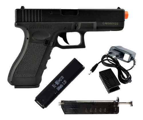 Pistola Glock Airsoft Eletrica Cyma Cm030 6mm Speed Loader