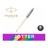 Boligrafo Parker Jotter Metalico Colores Personalizada Color De La Tinta Negro Color Del Exterior Blanco