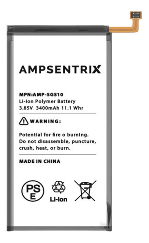 Bateria Ampsentrix Premium Compatible Samsung S10 G973