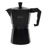 Cafetera De Aluminio Black Italiana Inducción Linea Hudson