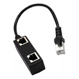 Rj45 De 33 Cm, 1 Macho A 2 Hembra Doble M/f