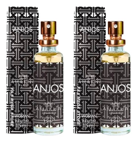 Kit 2 Perfume Feminino Anjos Amakha Paris 15ml Inspiração