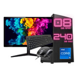 Computador Cpu Completo  Intel I5, 8gb Ssd 240gb Monitor 19